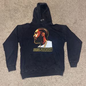 Nipsey Hussle Crenshaw Mens Graphic Hip Hop Rap Hoodie Hard Turn BK Size Medium